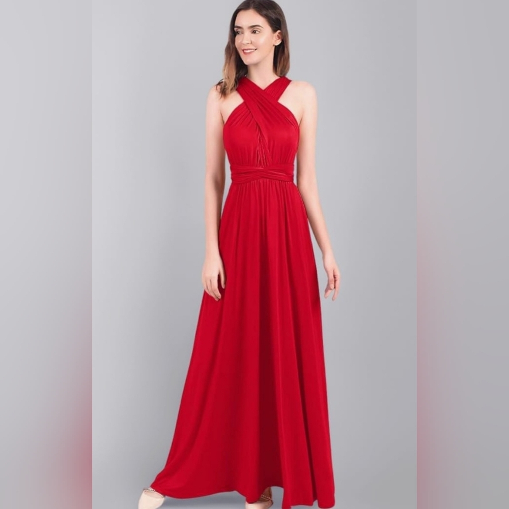 Red Multistyle Red Cocktail Dress